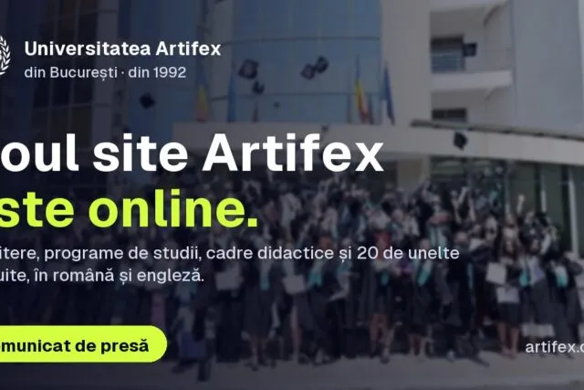 Universitatea ARTIFEX din București – noul website oficial este online