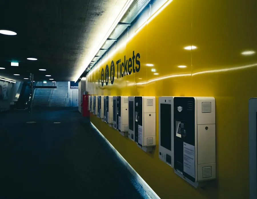 Photo train ticket selection guide