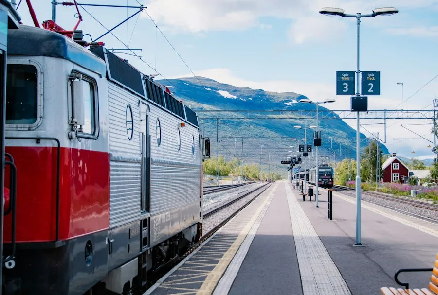 Photo train schedule information